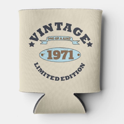 Gepersonaliseerd 55ste verjaardagsfeest blikjeskoeler (Voorkant)