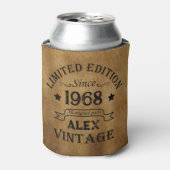 Gepersonaliseerd  55ste verjaardagsfeest blikjeskoeler (Blikje Voorkant)