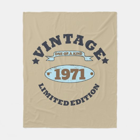 Gepersonaliseerd  55ste verjaardagsfeest fleece deken (Voorkant)