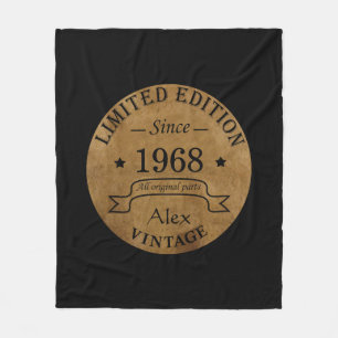 Gepersonaliseerd 55ste verjaardagsfeest fleece deken