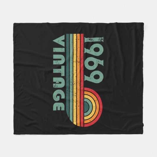 Gepersonaliseerd 55ste verjaardagsfeest fleece deken (Voorkant (Horizontaal))