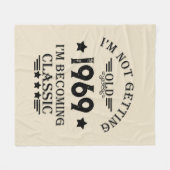 Gepersonaliseerd 55ste verjaardagsfeest fleece deken (Voorkant (Horizontaal))