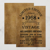 Gepersonaliseerd 55ste verjaardagsfeest kaart (Voorkant / Achterkant)