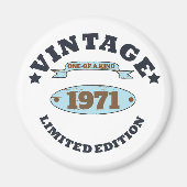 Gepersonaliseerd 55ste verjaardagsfeest magneet (Voorkant)