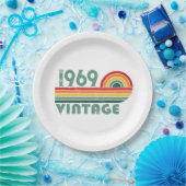 Gepersonaliseerd  55ste verjaardagsfeest papieren bordje (Feest)