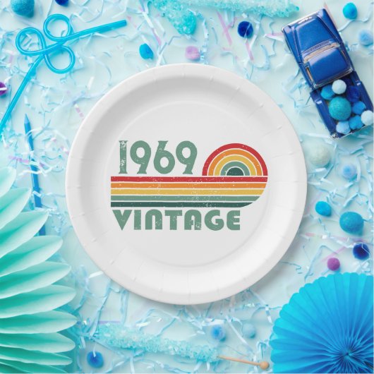 Gepersonaliseerd  55ste verjaardagsfeest papieren bordje (Feest)