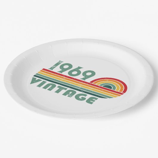 Gepersonaliseerd  55ste verjaardagsfeest papieren bordje (Gekanteld)