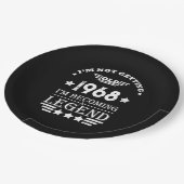 Gepersonaliseerd 55ste verjaardagsfeest papieren bordje (Gekanteld)