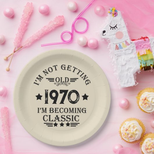 Gepersonaliseerd 55ste verjaardagsfeest papieren bordje (Feest)