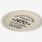 Gepersonaliseerd 55ste verjaardagsfeest papieren bordje (Gekanteld)