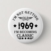 Gepersonaliseerd 55ste verjaardagsfeest ronde button 5,7 cm (Voorkant)