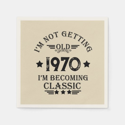 Gepersonaliseerd 55ste verjaardagsfeest servet (Voorkant)