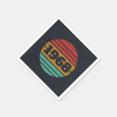 Gepersonaliseerd  55ste verjaardagsfeest servet (Hoek)