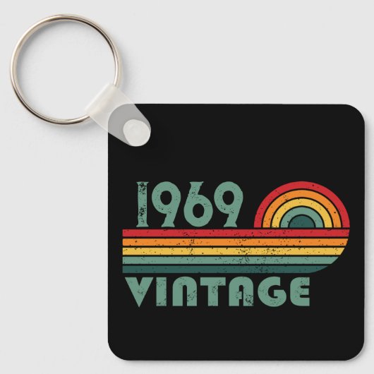 Gepersonaliseerd 55ste verjaardagsfeest sleutelhanger (Voorkant)