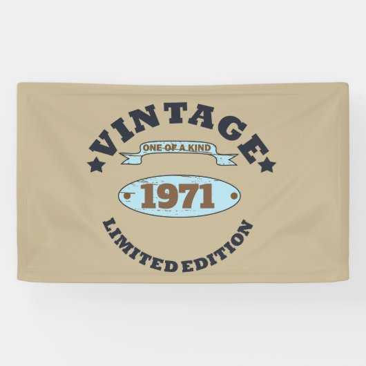 Gepersonaliseerd 55ste verjaardagsfeest spandoek (Horizontaal)