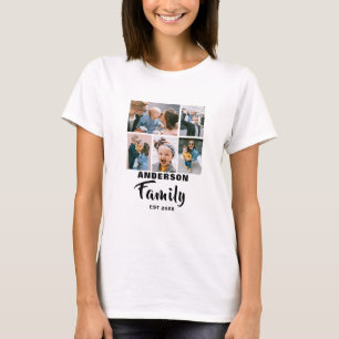 Gepersonaliseerd   5 Foto   Familie T-shirt