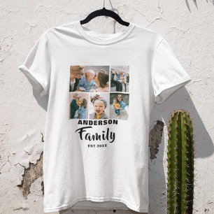 Gepersonaliseerd   5 foto   Familie T-shirt
