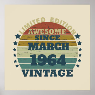 Gepersonaliseerd 60e verjaardagscadeau poster