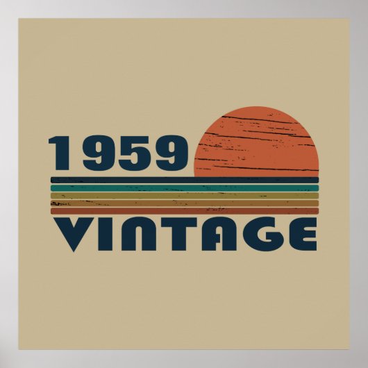 Gepersonaliseerd 65e verjaardagscadeau poster (Voorkant)