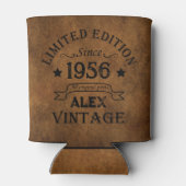 Gepersonaliseerd 65ste verjaardagsfeest blikjeskoeler (Achterkant)