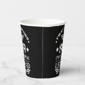 Gepersonaliseerd 65ste verjaardagsfeest papieren bekers (Rechts)