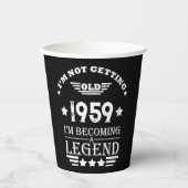 Gepersonaliseerd 65ste verjaardagsfeest papieren bekers (Voorkant)