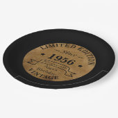 Gepersonaliseerd 65ste verjaardagsfeest papieren bordje (Gekanteld)