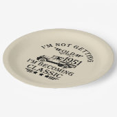 Gepersonaliseerd 65ste verjaardagsfeest papieren bordje (Gekanteld)