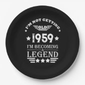 Gepersonaliseerd 65ste verjaardagsfeest papieren bordje (Voorkant)