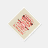 Gepersonaliseerd 65ste verjaardagsfeest servet (Hoek)