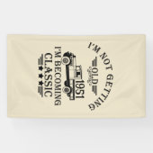 Gepersonaliseerd 65ste verjaardagsfeest spandoek (Horizontaal)