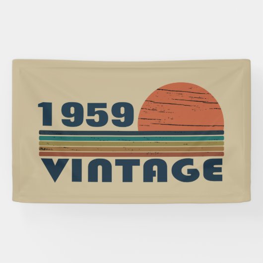 Gepersonaliseerd  65ste verjaardagsfeest spandoek (Horizontaal)