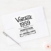 Gepersonaliseerd 65ste verjaardagsfeest vierkante sticker (Envelop)