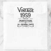 Gepersonaliseerd 65ste verjaardagsfeest vierkante sticker (Tas)