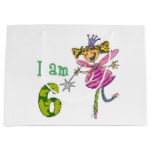 Gepersonaliseerd 6-jarige verjaardag prinses feest large cadeautasje (Voorkant)