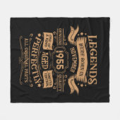 Gepersonaliseerd 70-jarig 70-jarig verjaardagsfee fleece deken (Voorkant (Horizontaal))