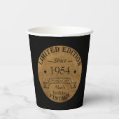 Gepersonaliseerd 70-jarig  70-jarig verjaardagsfee papieren bekers (Achterkant)