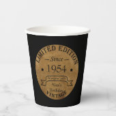 Gepersonaliseerd 70-jarig  70-jarig verjaardagsfee papieren bekers (Voorkant)