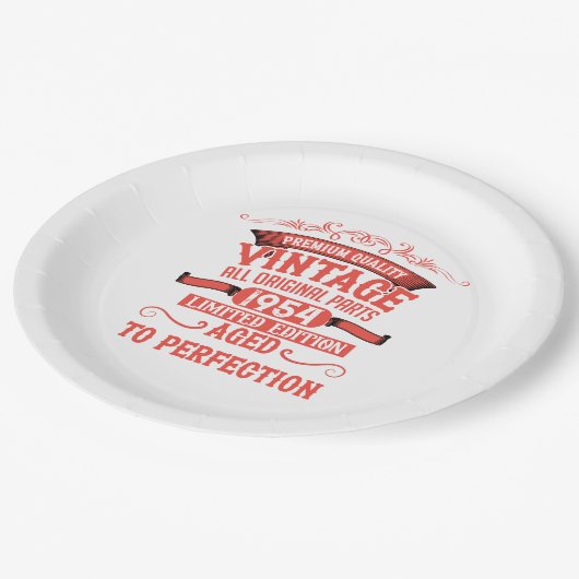 Gepersonaliseerd 70-jarig 70-jarig verjaardagsfee papieren bordje (Gekanteld)