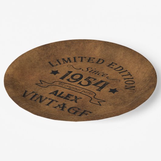 Gepersonaliseerd 70-jarig 70-jarig verjaardagsfee papieren bordje (Gekanteld)