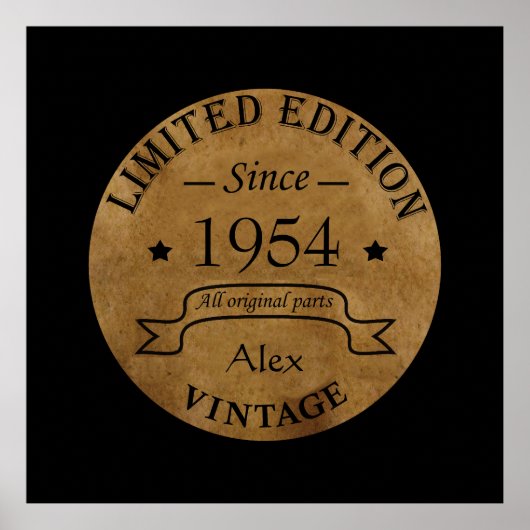 Gepersonaliseerd 70-jarig 70-jarig verjaardagsfee poster (Voorkant)