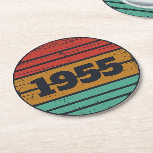 Gepersonaliseerd 70-jarig 70-jarig verjaardagsfee ronde kartonnen onderzetter (Gebogen)