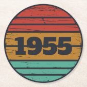 Gepersonaliseerd 70-jarig 70-jarig verjaardagsfee ronde kartonnen onderzetter (Voorkant)