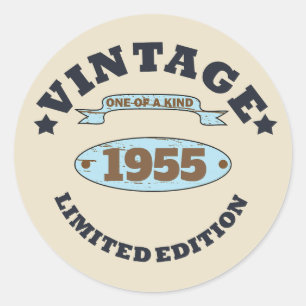 Gepersonaliseerd 70-jarig 70-jarig verjaardagsfee ronde sticker