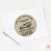 Gepersonaliseerd 70-jarig 70-jarig verjaardagsfee ronde sticker (Envelop)