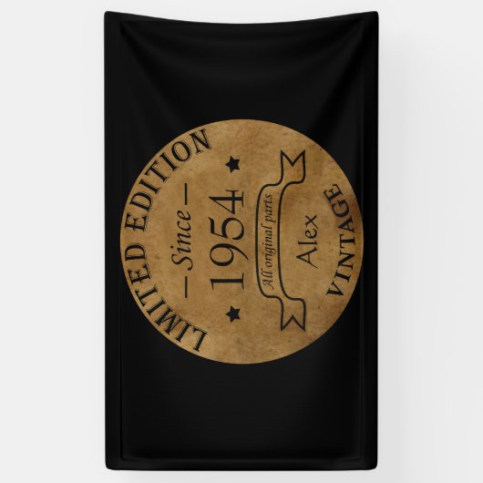 Gepersonaliseerd 70-jarig  70-jarig verjaardagsfee spandoek (Verticaal)