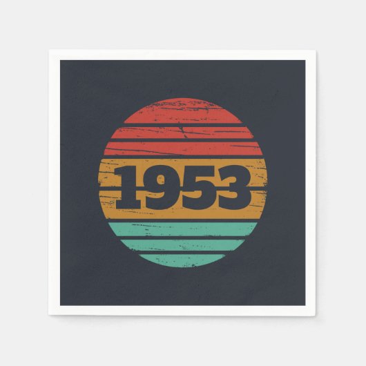 Gepersonaliseerd  70ste verjaardagsfeest servet (Voorkant)