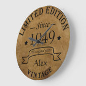 Gepersonaliseerd 75e verjaardagsfeest grote klok (Hoek)