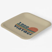 Gepersonaliseerd 75e verjaardagsfeest papieren bordje (Gebogen)