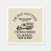 Gepersonaliseerd 75e verjaardagsfeest servet (Voorkant)